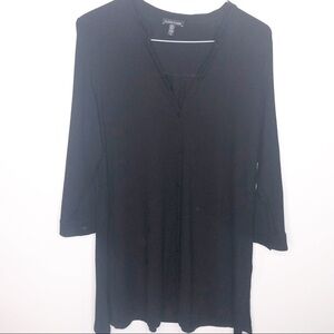 ✅ EILEEN FISHER BUTTON DOWN LONG SLEEVE DRESS/TUNIC SIZE LARGE
